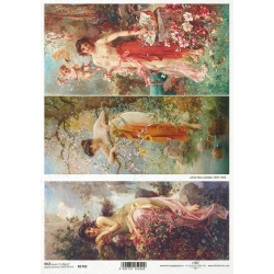 Papier ryżowy A4 R1702,obrazky, malarstwo, kobieta